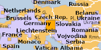 GDACS map showing the geographic footprint of the Europe-2026 drought alert