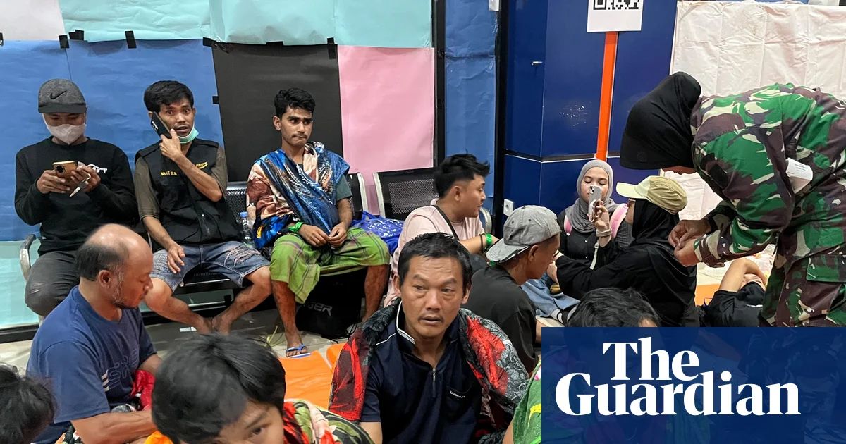 Survivors of the KM Virgo Transport 8 ferry disaster recovering at Banjarmasin port