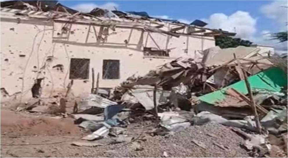 University of Southern Somalia buildings damaged by conflict in Baidoa